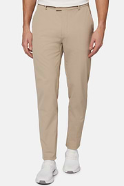 B-Tech Stretch Nylon Trousers, Beige, hi-res