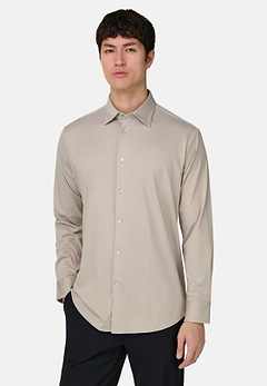 Polohemd aus Baumwolle und Seide Regular Fit