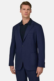 120s Pure Wool Suit, Royal blue, thumb, 1