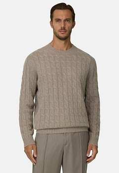 Crew Neck Jumper in Cashmere Wool