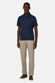 Polo En Interlock, bleu marine, thumb, 1