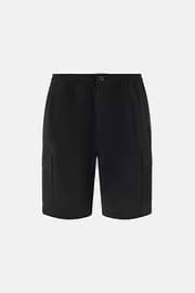 Nylon Bermuda Shorts, Black, thumb, 1