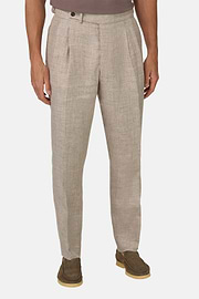 Hose Aus Reinem Leinen, Taupe, hi-res