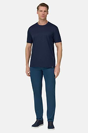 T-Shirt En Coton Tencel, bleu marine, thumb, 2