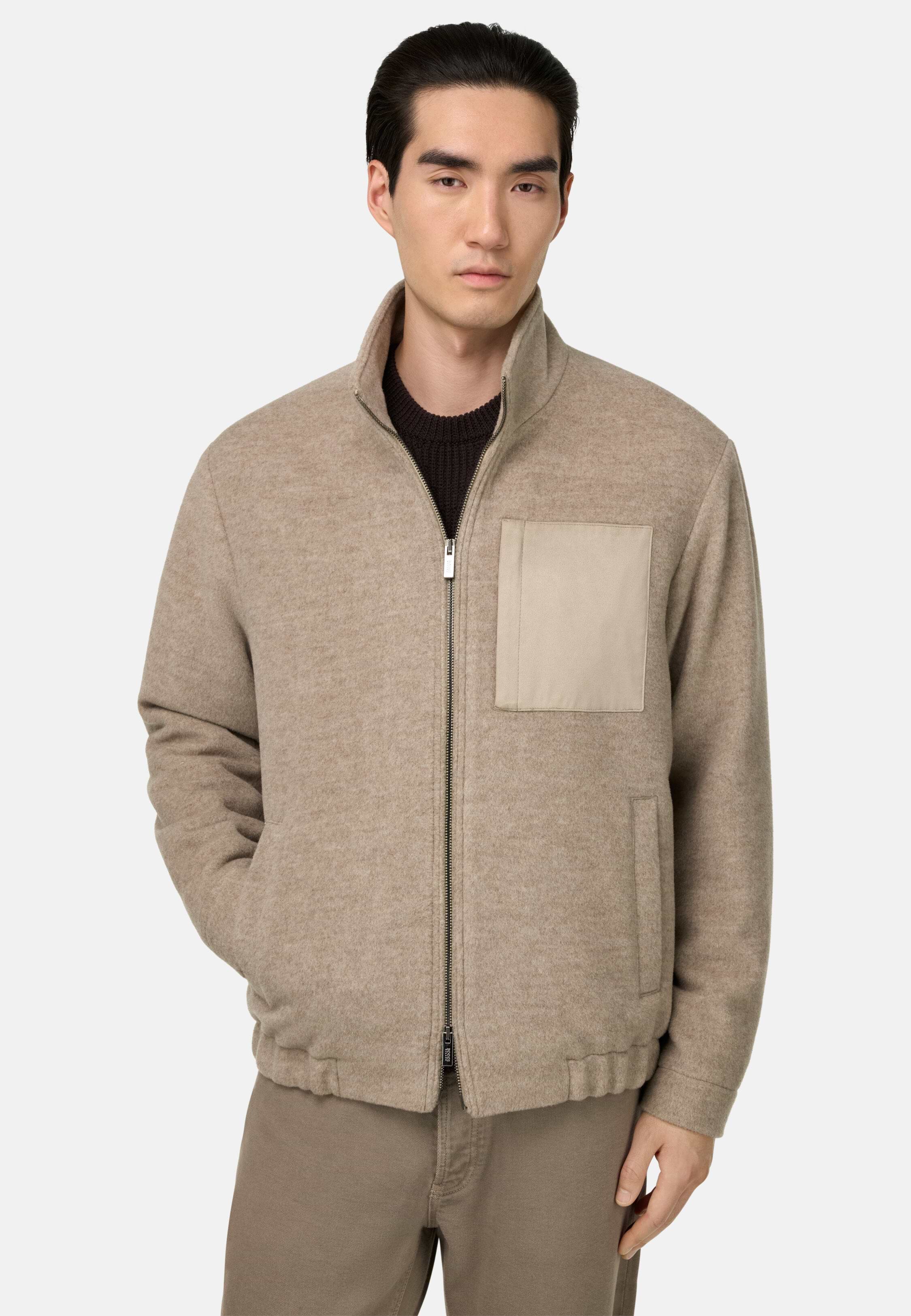 Men's Wool Bomber Jacket | Boggi Milano