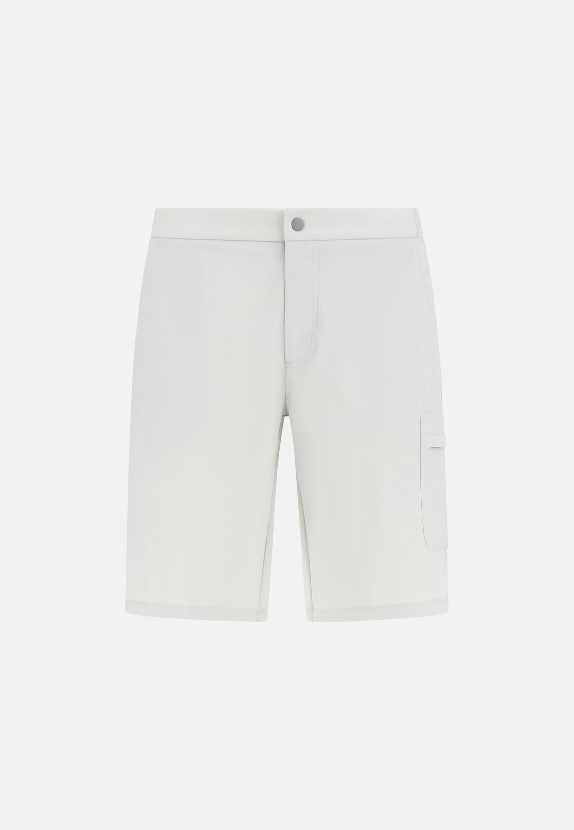 Stretch Nylon Bermuda Shorts, Ice, hi-res