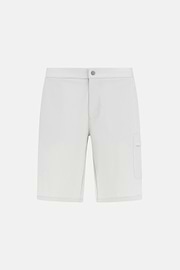 Stretch Nylon Bermuda Shorts, Ice, hi-res