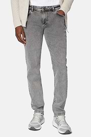 Grey Stretch Denim Jeans, Grey, hi-res
