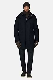Parka in Technical Fabric B Tech, Navy blue, thumb, 2