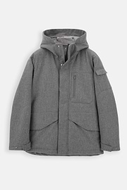 Parka Gemengd Wol Gemêleerd, Light grey, thumb, 6