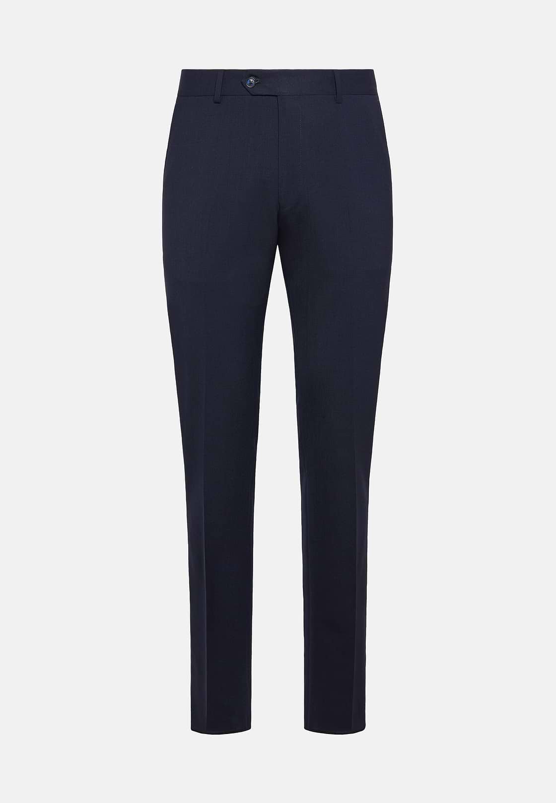 Trousers in Pure Wool Travel, Blue, hi-res