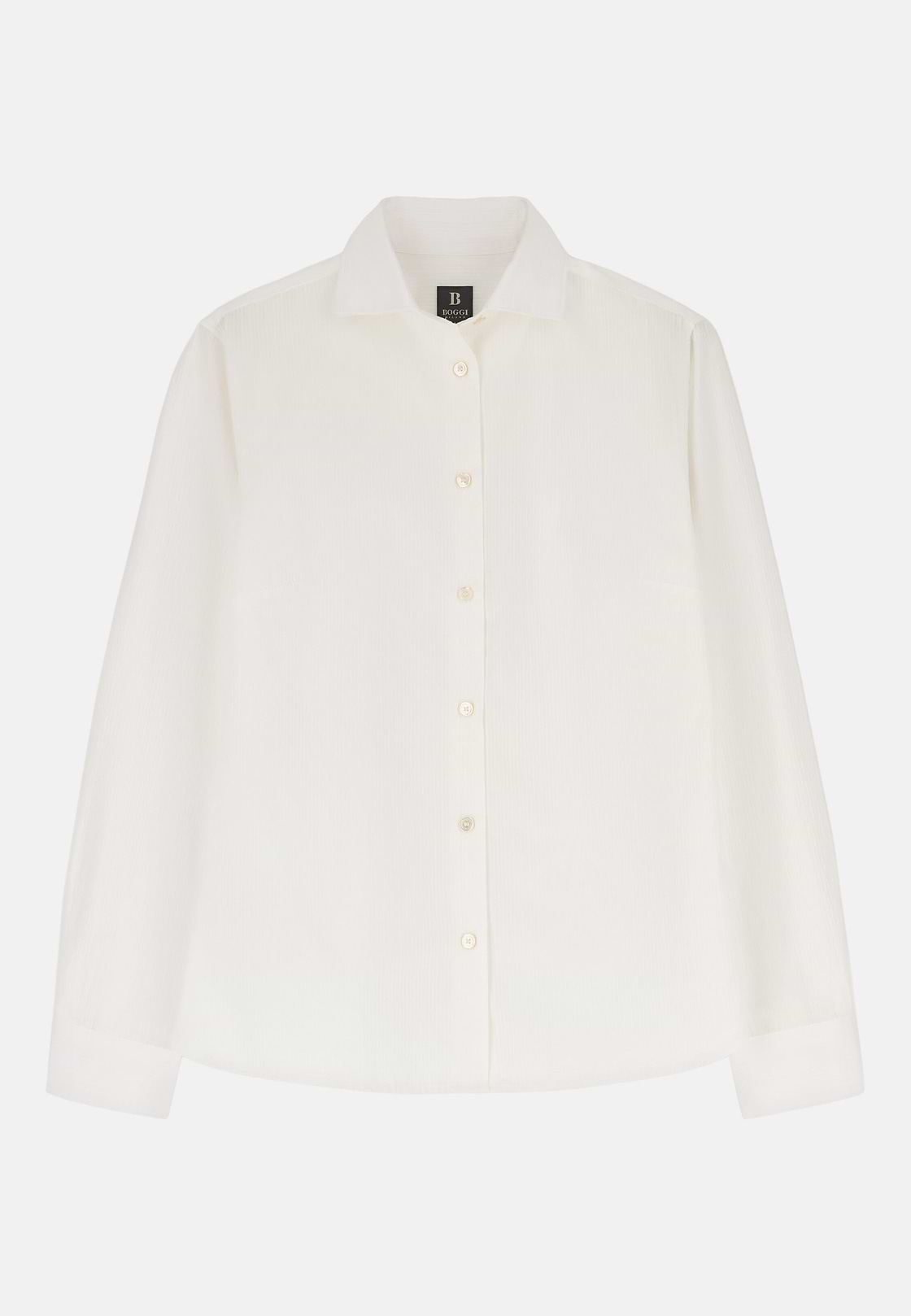 Camicia In Cotone Regular Fit, Bianco, hi-res, 5