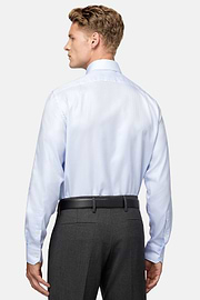 Hemd aus Baumwoll-Twill Regular Fit, Hellblau, hi-res