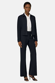 Pure Wool Shirt Jacket, Navy blue, thumb, 1