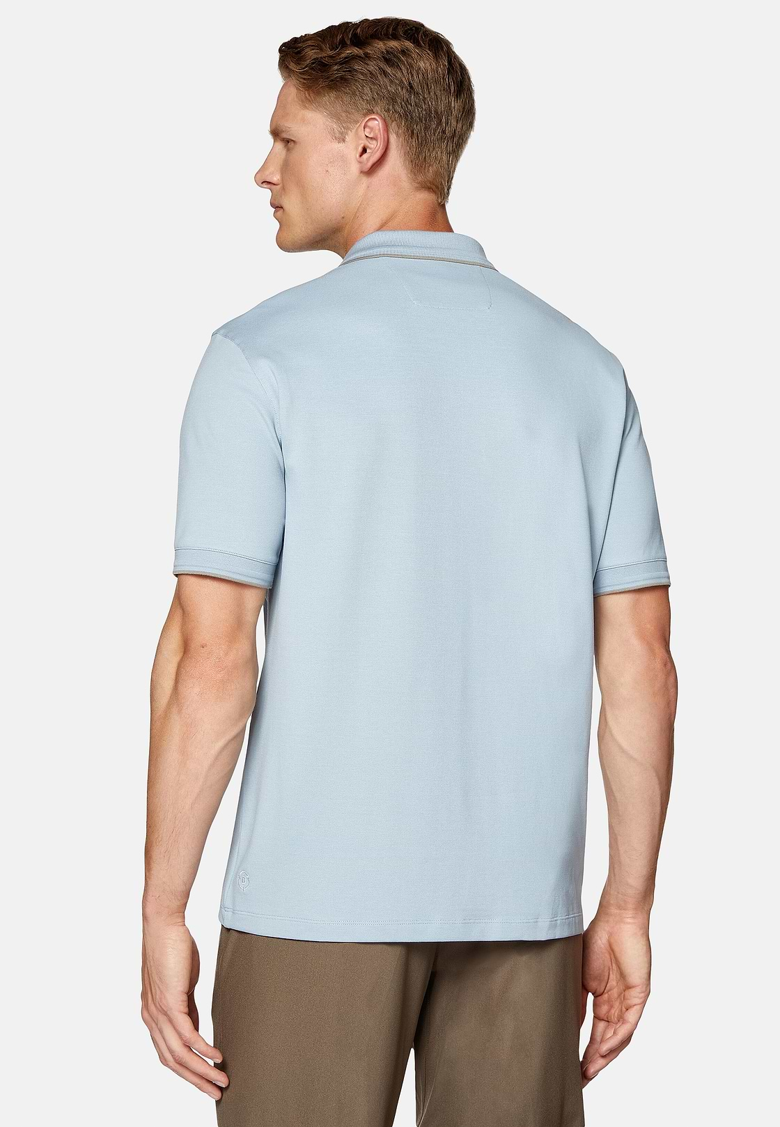 Hochwertiges Piqué-Poloshirt, Hellblau, hi-res