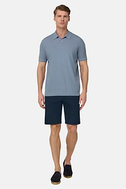 Bermuda En Coton Extensible, bleu marine, thumb, 3