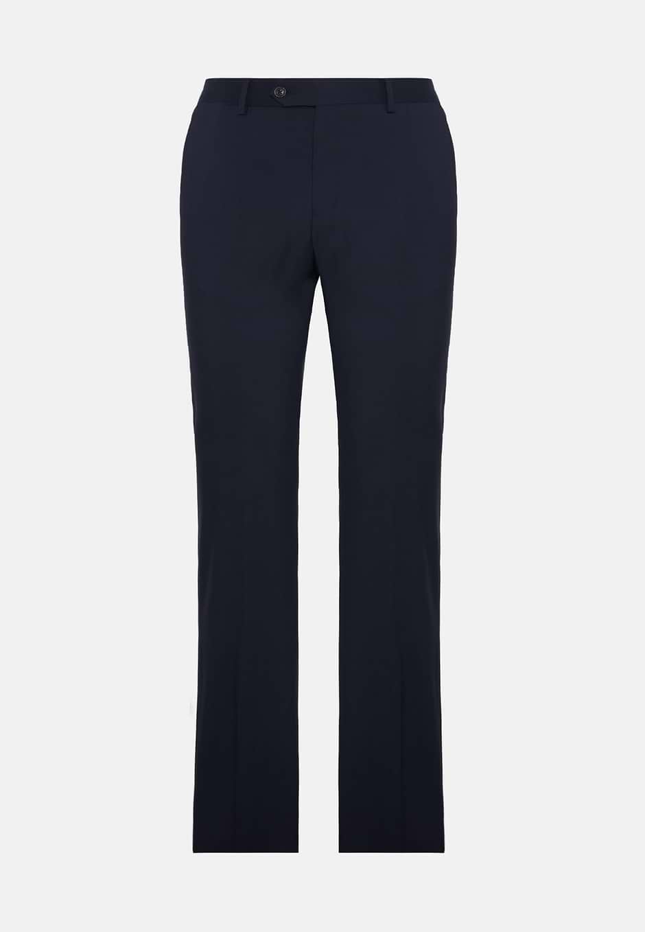 Wool B Aria Trousers, Navy blue, hi-res