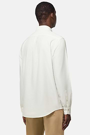Regular Fit Oxford Cotton Shirt, White, hi-res