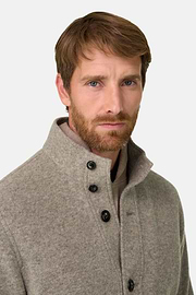Jacket in Wool Cashmere Blend Mélange, Grey, thumb, 3