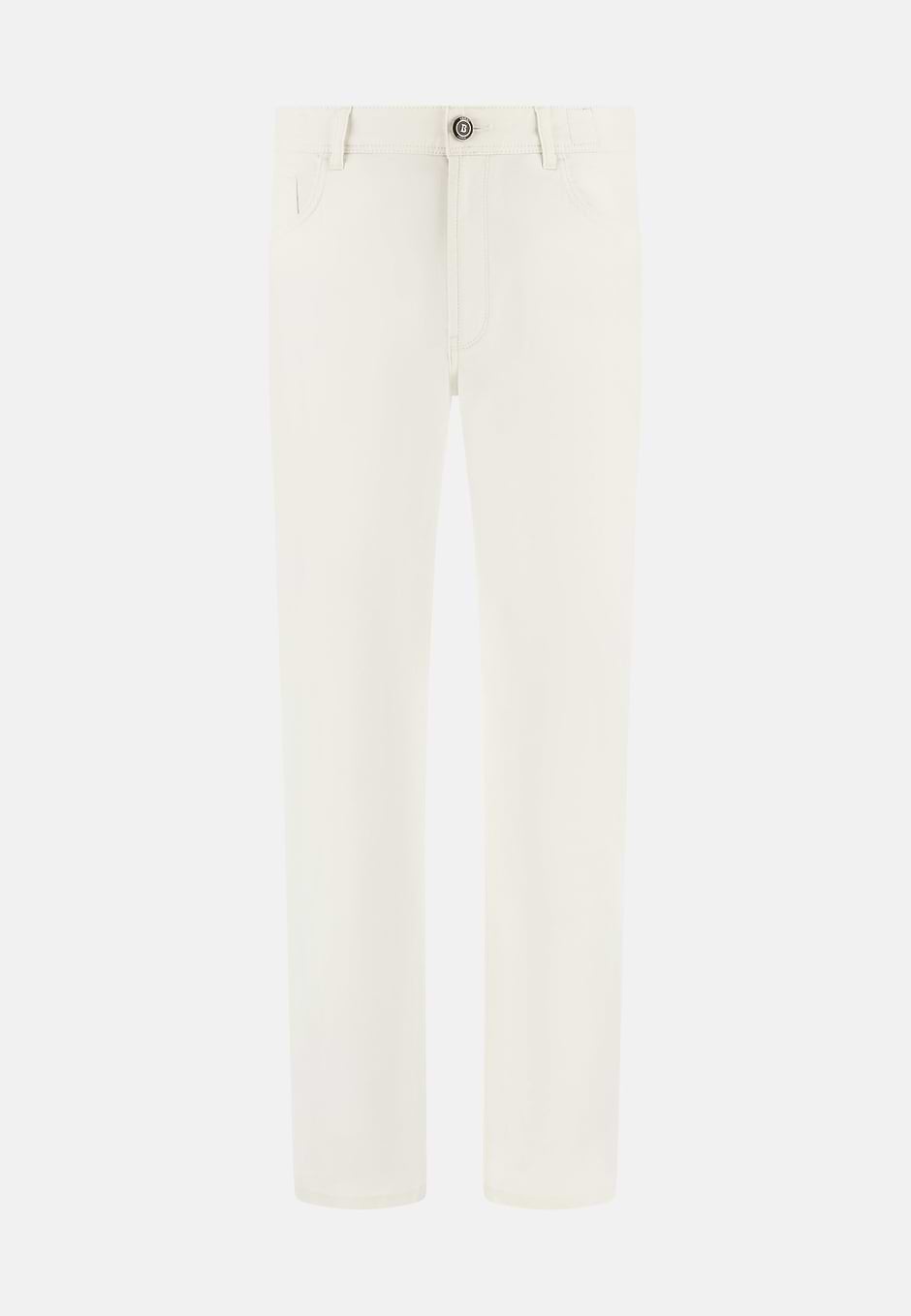 Cotton Tencel 5 Pockets, White, hi-res