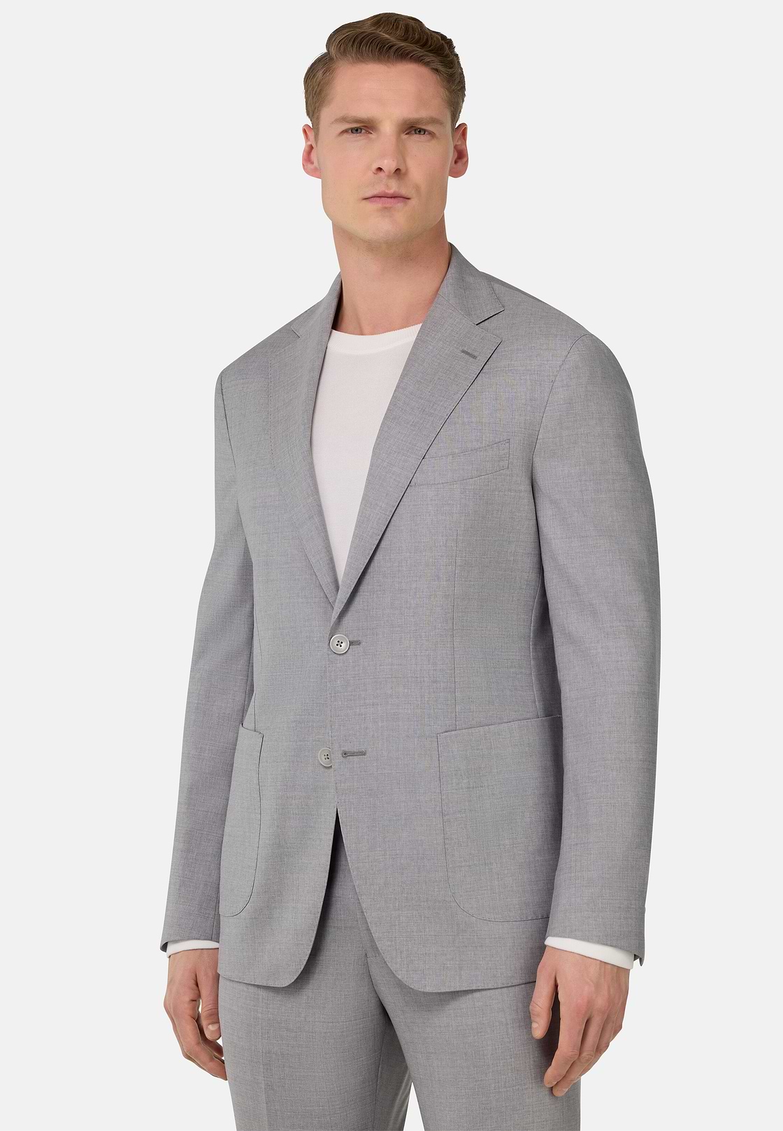 B Aria Light Grey Wool Jacket, Light grey, hi-res