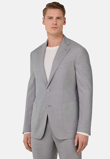 B Aria Light Grey Wool Jacket, Light grey, hi-res