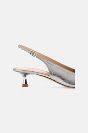 Laminated Leather Slingbacks, DKSL, thumb, 3