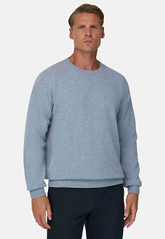 Crew Neck Jumper in Wool Blend