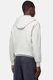 Cotton Blend Hoodie, White, hi-res