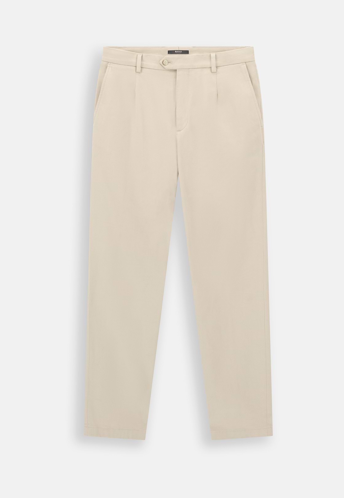 Trousers in Stretch Cotton, Sand, hi-res, 6