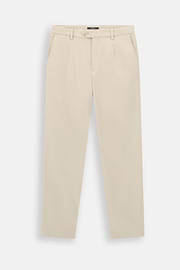Trousers in Stretch Cotton, Sand, thumb, 6