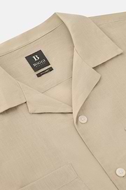 Hemd Aus Leinen Regular Fit, Beige, thumb, 5