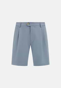 Stretch Cotton and Tencel Bermuda Shorts