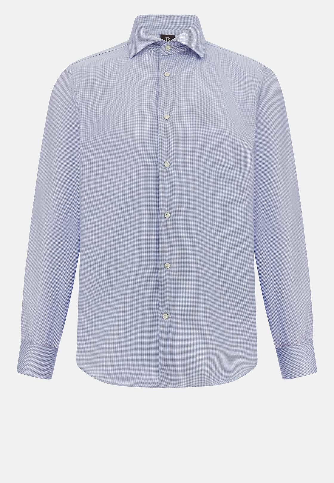 Regular Fit Cotton Shirt, Blue, hi-res