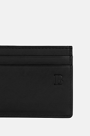 Leather Credit Card Holder, Black, hi-res