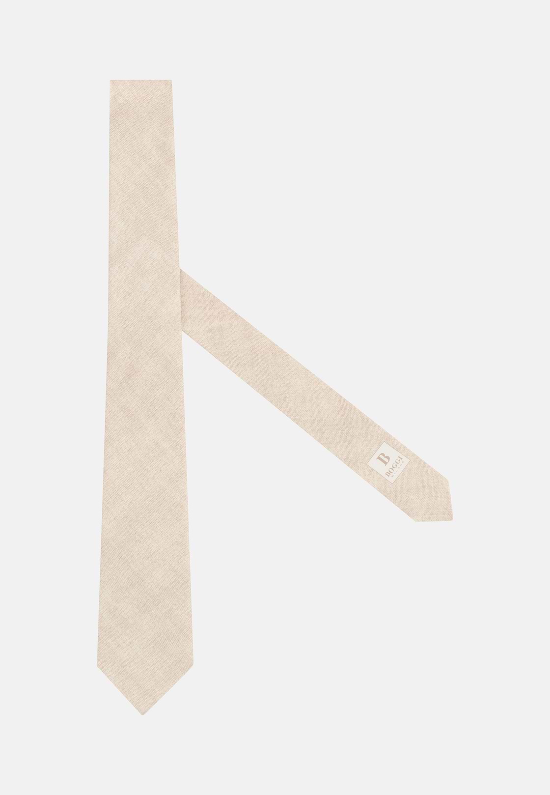Corbata de Seda Efecto Jaspeado, Crema, hi-res, 1