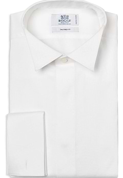 Camicia da smoking in cotone tailored fit