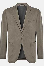 Dove Grey B Tech Nylon And Wool Jacket, Taupe, hi-res