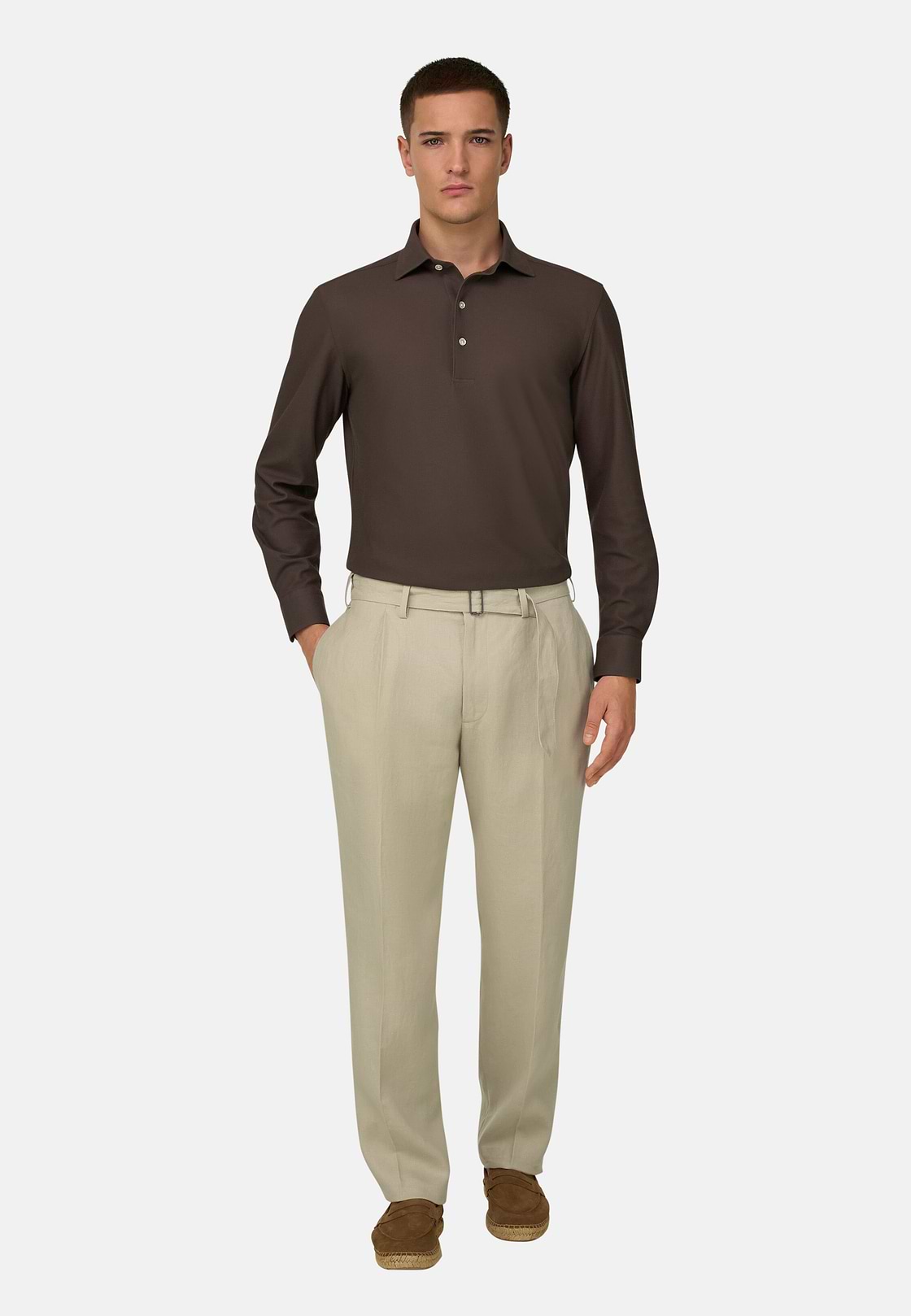 Linen Trousers, Sand, hi-res, 2