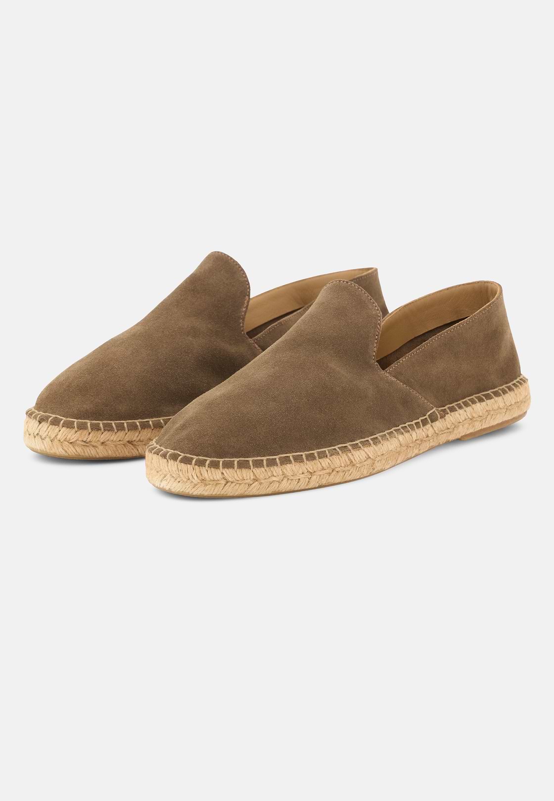 Tellin Suede Leather Espadrilles, Brown, hi-res, 3