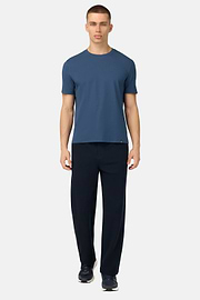 T-Shirt In Stretch Supima Cotton, Air-blue, hi-res