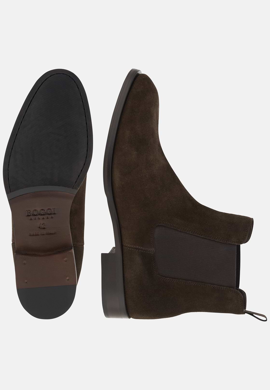 Suede Ankle Boots, Dark brown, hi-res, 4