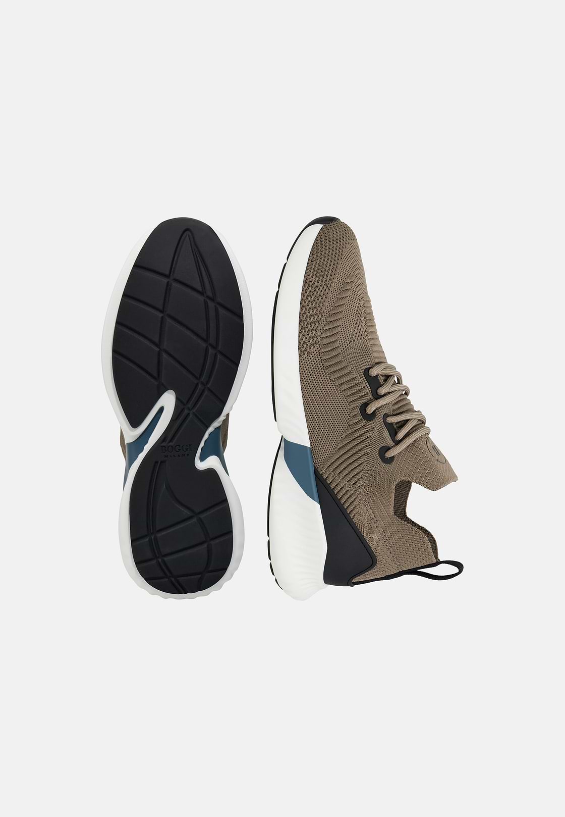 Willow Trainers in 75% Recycled Yarn, Taupe, hi-res