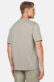 T-shirt em Algodão Supima Elástico, Taupe, hi-res