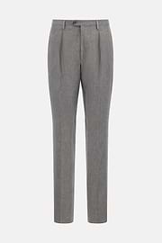 Pantalon En Pur Lin, Gris, thumb, 5