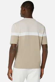 Camiseta De Mezcla Algodón Orgánico, Beige, hi-res