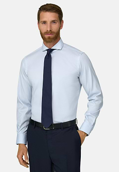 Hemd aus Pin-Point-Baumwolle Slim Fit