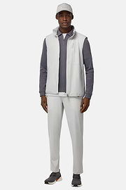 Technical Fabric Gilet, Ice, hi-res