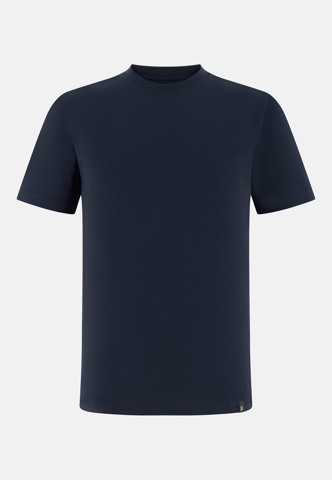 T-Shirt aus elastischer Supima-Baumwolle, Navy blau, hi-res, 5