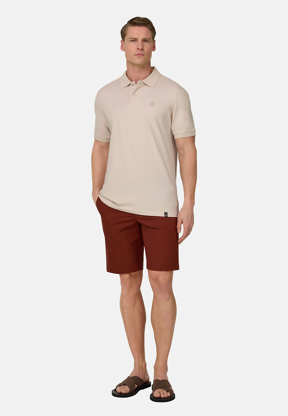 Regular Fit Cotton Piqué Polo Shirt, Natural, hi-res